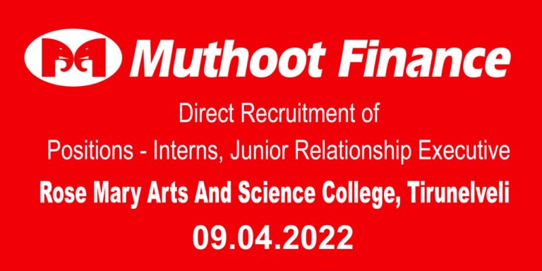 Read more about the article On Campus Placement by Muthoot Finance pvt Ltd