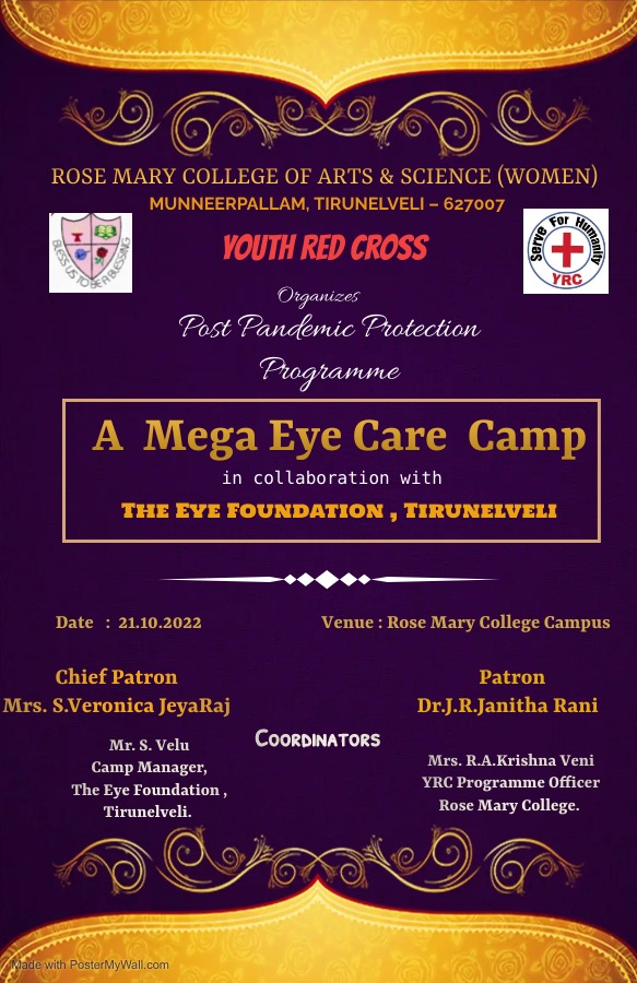 Read more about the article Mega Eye Champ on 21/10/2022 from Youth Red Cross
