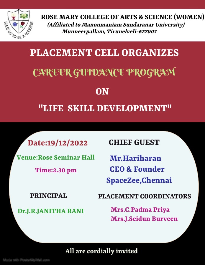 Read more about the article Career Guidance Program on 19/12/2022
