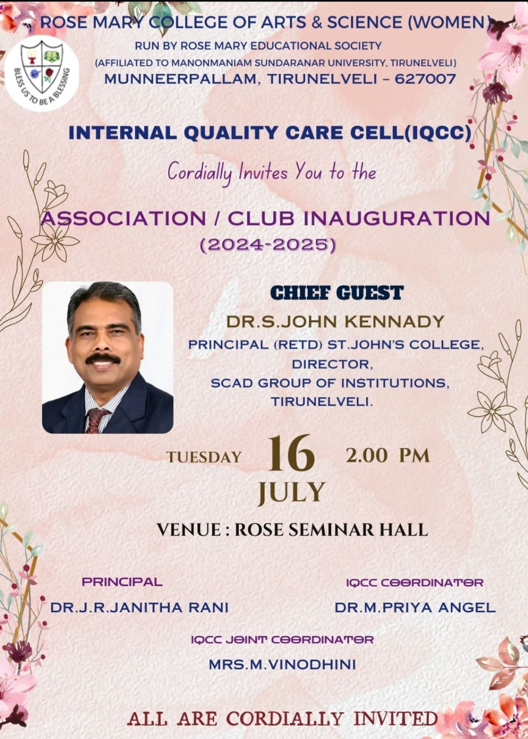 Read more about the article Association/Club Inaugration on 16.07.2024